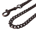 Factory Drop Shipping Gun Black Dog Lashes Chain Chain Colliers